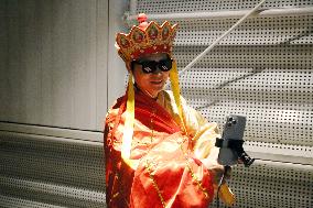 Tourists Attend A Halloween Parade in Shanghai