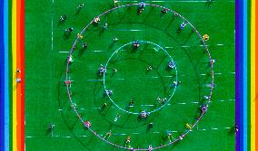 Citizens Exercising at A Sports Park in Chongqing