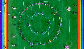 Citizens Exercising at A Sports Park in Chongqing