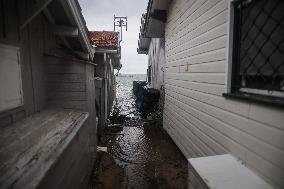 Cap Ferret Hit By Vague Submerison Phenomenon And Heavy Rain