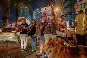 Families And Friends Of Israelis Hostages Gathered At Hostages Square - Tel Aviv