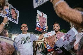 Families And Friends Of Israelis Hostages Gathered At Hostages Square - Tel Aviv