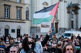 Pro Palestine Rally In Warsaw, Poland