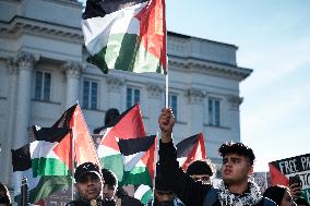 Pro Palestine Rally In Warsaw, Poland