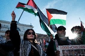 Pro Palestine Rally In Warsaw, Poland