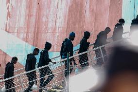 The Government Of The Canary Islands Relocates Migrants Arriving On El Hierro