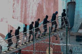 The Government Of The Canary Islands Relocates Migrants Arriving On El Hierro