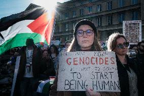 Pro Palestine Rally In Warsaw, Poland