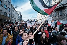 Pro Palestine Rally In Warsaw, Poland