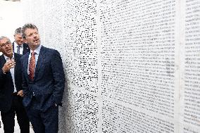 Prince Frederik Of Denmark Visit To The Shoah Memorial - Paris