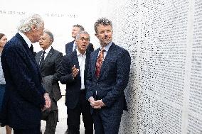 Prince Frederik Of Denmark Visit To The Shoah Memorial - Paris