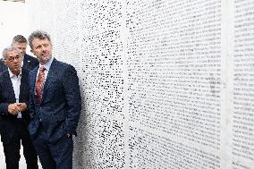 Prince Frederik Of Denmark Visit To The Shoah Memorial - Paris