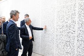 Prince Frederik Of Denmark Visit To The Shoah Memorial - Paris