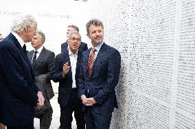 Prince Frederik Of Denmark Visit To The Shoah Memorial - Paris