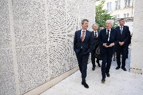 Prince Frederik Of Denmark Visit To The Shoah Memorial - Paris