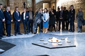 Prince Frederik Of Denmark Visit To The Shoah Memorial - Paris