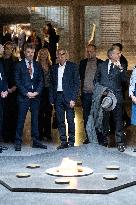 Prince Frederik Of Denmark Visit To The Shoah Memorial - Paris