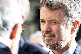 Prince Frederik Of Denmark Visit To The Shoah Memorial - Paris