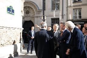 Prince Frederik Of Denmark Visit To The Shoah Memorial - Paris