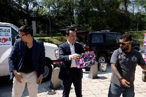 Chinese Ambassador To Mexico, Zhang Run, Donates Food To The Victims Of Hurricane Otis In Acapulco