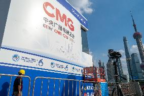 The Sixth CIIE CMG Live Broadcast Studio