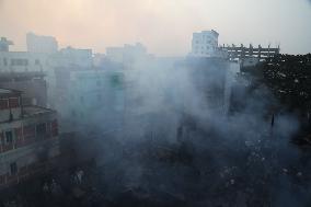 Fire In The Biggest Wholesale Textile Market In Bangladesh