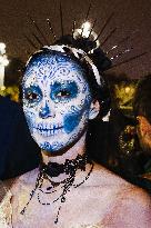 The Mexican Parade For The Dia De Muertos Celebrations In Milan