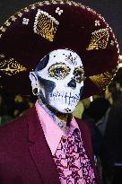 The Mexican Parade For The Dia De Muertos Celebrations In Milan