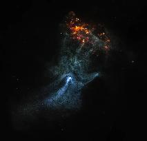 NASA X-ray Telescopes Reveal the 'Bones' of a Ghostly Cosmic Hand
