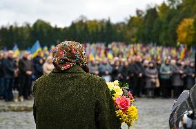 Prayer for perished Ukrainian military personnel in Lviv