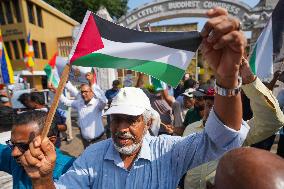 Activists Held A Protest In Support Of Palestine