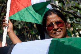 Protest In Support Of Palestinians In Colombo