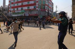 Garment Worker Protest In Dhaka