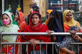 Garment Worker Protest In Dhaka
