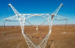 Saiyinzhao 500 kV Switch Station Construction Site in Inner Mongolia