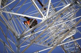 Saiyinzhao 500 kV Switch Station Construction Site in Inner Mongolia