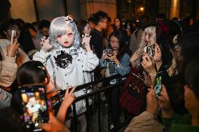 Citizens Dress Up And Take Part in A Halloween Parade in Shanghai