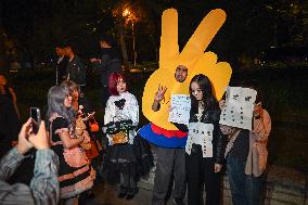 Citizens Dress Up And Take Part in A Halloween Parade in Shanghai