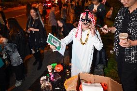 Citizens Dress Up And Take Part in A Halloween Parade in Shanghai