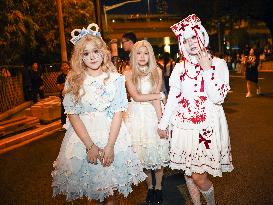 Citizens Dress Up And Take Part in A Halloween Parade in Shanghai