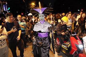 Citizens Dress Up And Take Part in A Halloween Parade in Shanghai