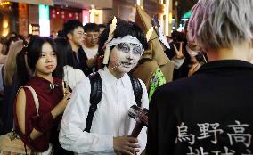 Citizens Dress Up And Take Part in A Halloween Parade in Shanghai