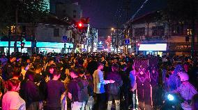 Citizens Dress Up And Take Part in A Halloween Parade in Shanghai