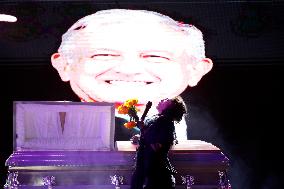 XVII National Contest Of Mourners “Lloronas” In San Juan Del Rio In Mexico