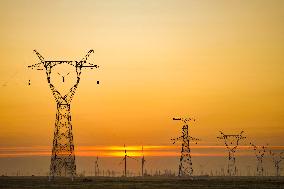 Saiyinzhao 500 kV Switch Station Construction Site in Inner Mongolia