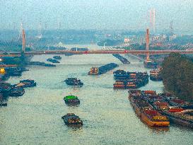 Beijing-Hangzhou Grand Canal Cargo Ships in Huai'an