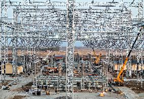Saiyinzhao 500 kV Switch Station Construction Site in Inner Mongolia