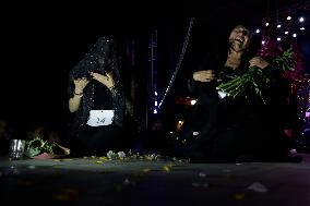 XVII National Contest Of Mourners “Lloronas” In San Juan Del Rio In Mexico