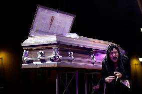 XVII National Contest Of Mourners “Lloronas” In San Juan Del Rio In Mexico