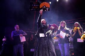 XVII National Contest Of Mourners “Lloronas” In San Juan Del Rio In Mexico